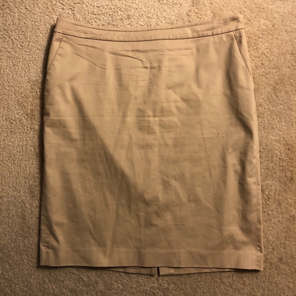 Talbots khaki skirt